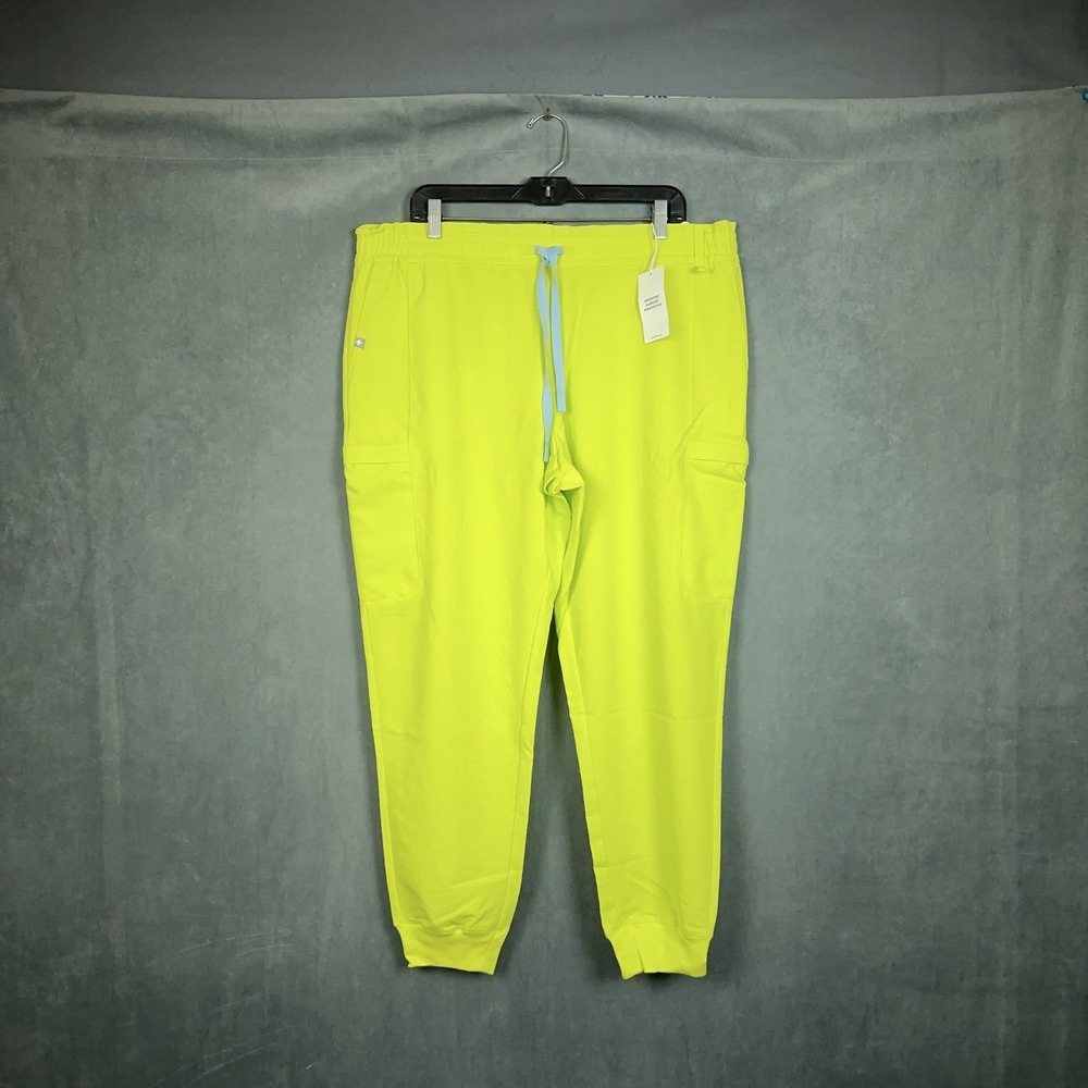 Figs Scrub Pants Womens Size 2XL Citrine Lesage Technical Collection NWT